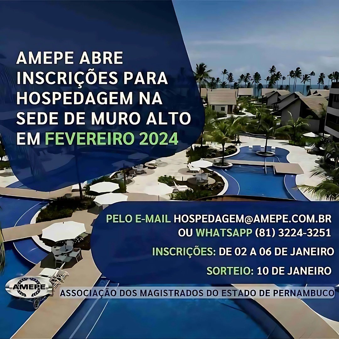 imagem de capa - Começam nesta terça-feira (2) as inscrições para hospedagem em Muro Alto no mês de FEVEREIRO