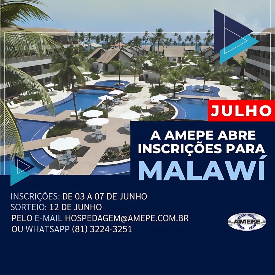 Imagem de capa -Inscrições para hospedagem nos flats de Muro Alto no mês de JULHO têm início nesta segunda (3)