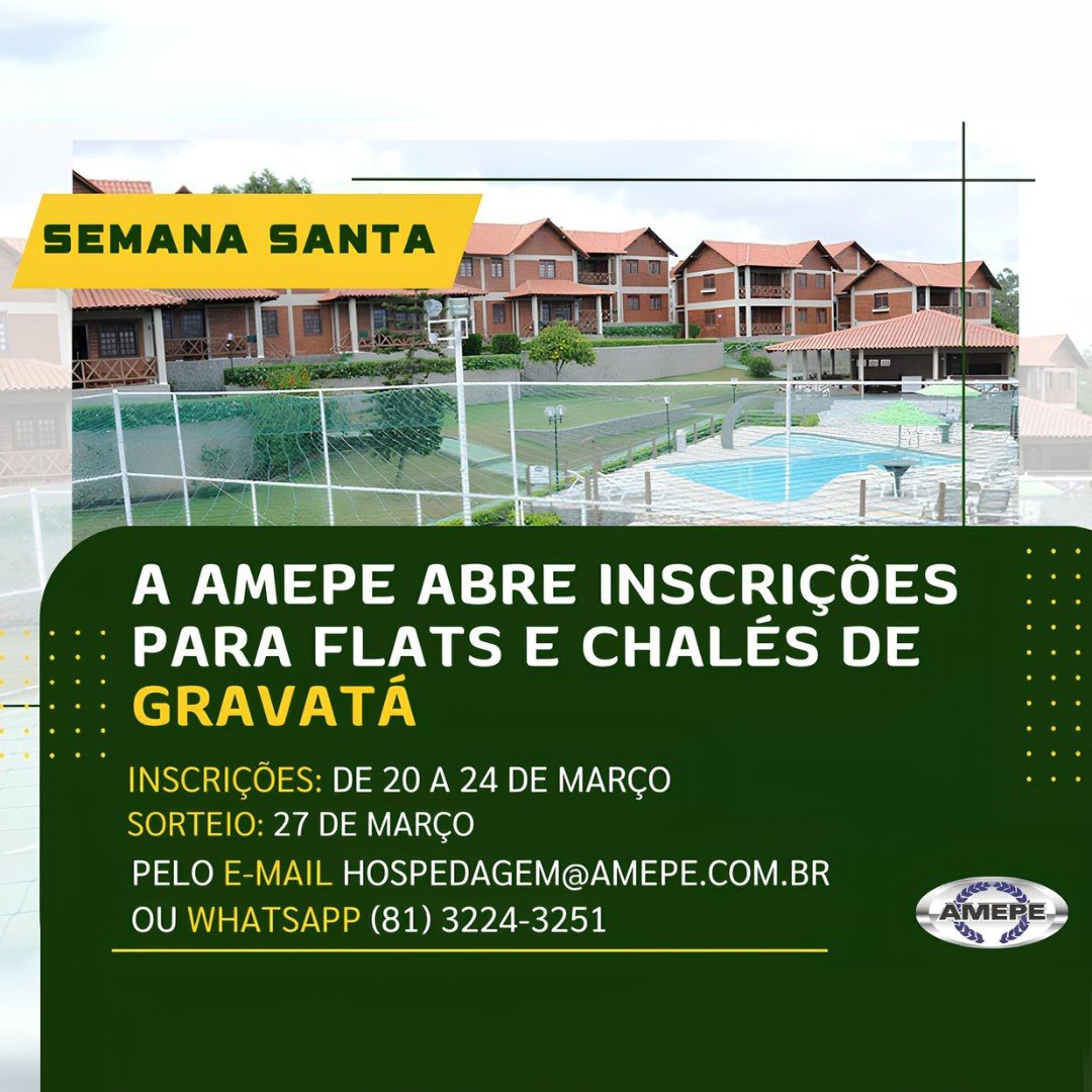 Imagem de Capa - Inscrições para hospedagem em Gravatá durante a Semana Santa começam nesta quinta-feira 20