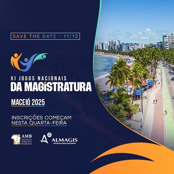 Imagem de Capa - Participe dos XI Jogos Nacionais da Magistratura. AMEPE irá custear as inscrições dos seus associadas e associados