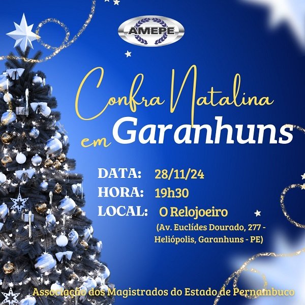 Imagem de capa - Jantar da magistratura de Garanhuns região será no dia 28 de novembro