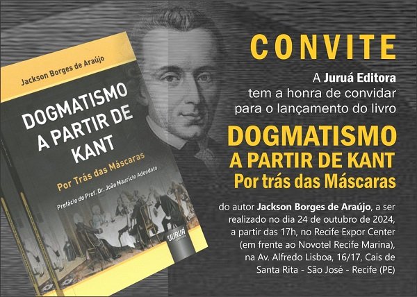 Imagem de capa - Jackson Borges de Araújo lança novo livro Dogmatismo a partir de Kant