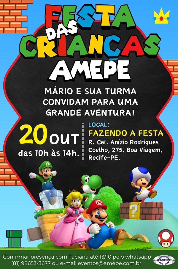 imagem de capa - Festa das Crianças será no dia 20 de outubro. Participe