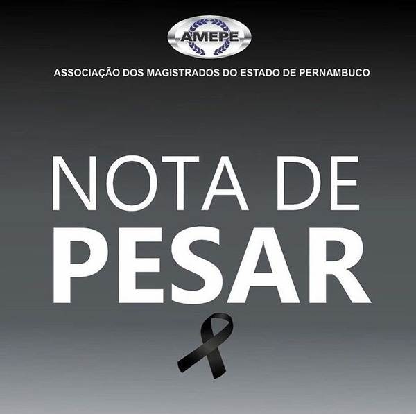 imagem de capa - Nota de Pesar - Magistrado Emmanuel Santos Junior