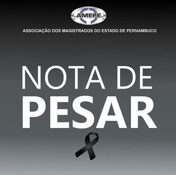 imagem de capa - Nota de pesar - Magistrado Francisco Rodrigues dos Santos