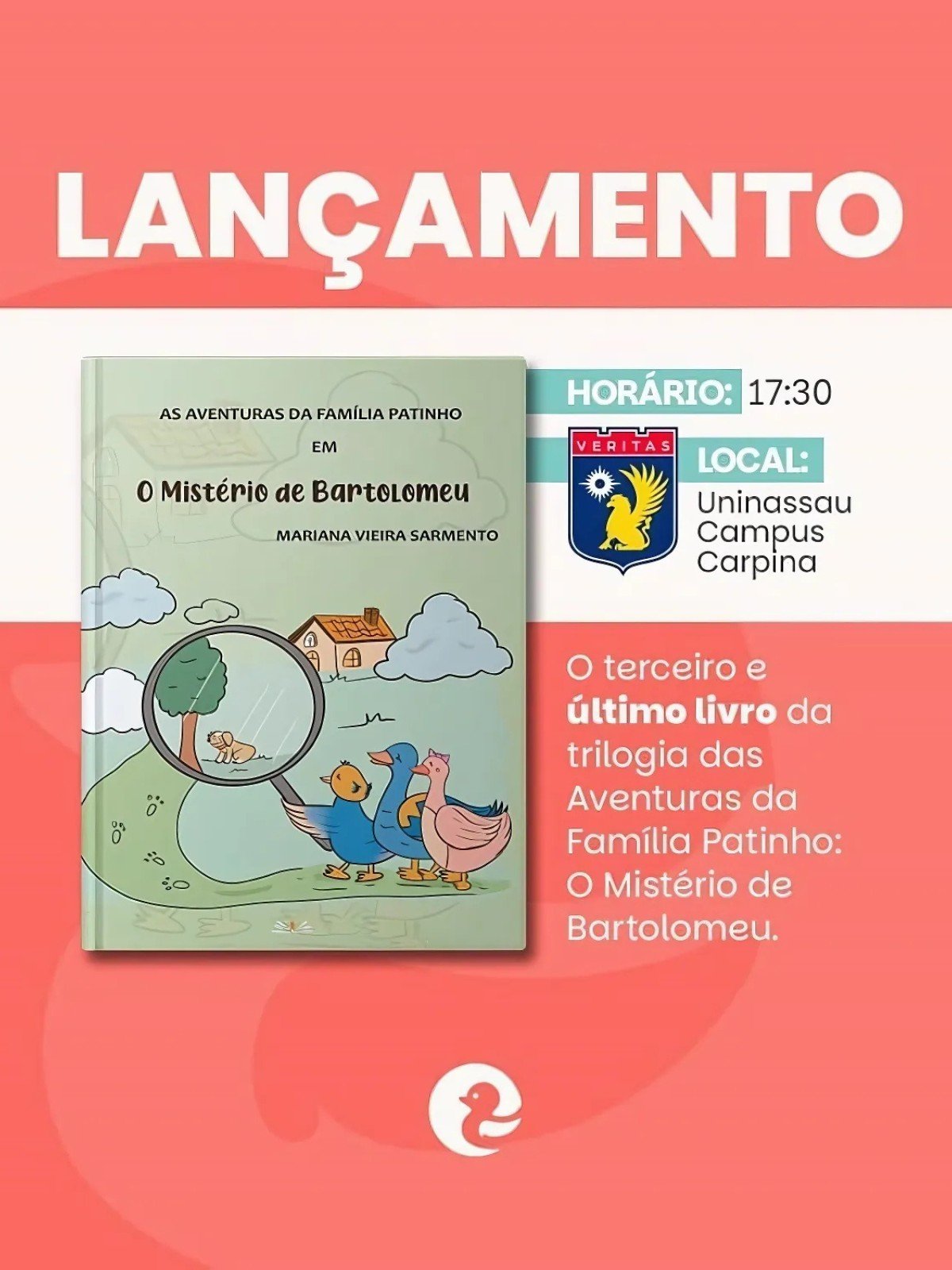 Imagem de capa - Magistrada e escritora Mariana Vieira Sarmento lança novo livro no dia 8 de agosto