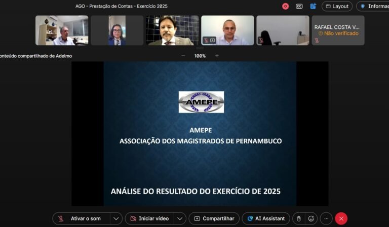 Prestação de contas de 2025 da AMEPE é aprova por unanimidade em Assembleia Geral Ordinária