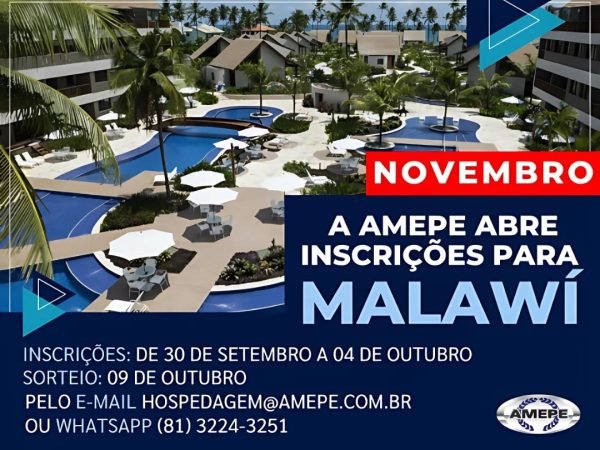 Imagem de capa - Começam nesta segunda-feira (31) as inscrições para hospedagem nos flats de Muro Alto no mês de NOVEMBRO