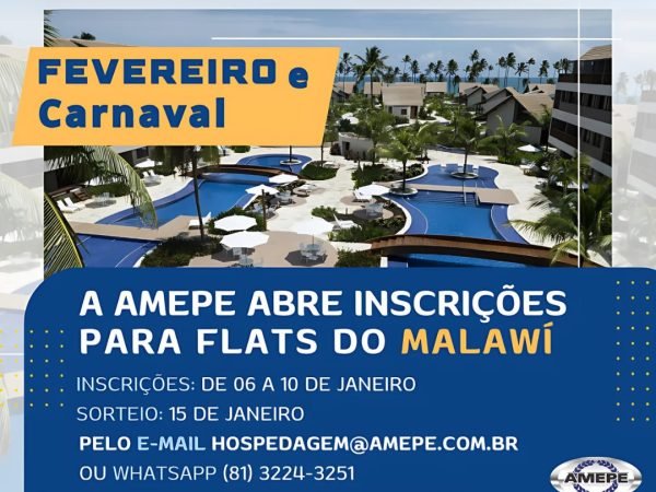 Imagem de capa - Inscrições para hospedagem em Muro Alto em FEVEREIRO e durante o CARNAVAL começam nesta segunda-feira (6)