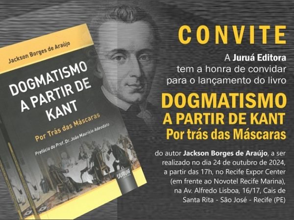 Imagem de capa - Jackson Borges de Araújo lança novo livro Dogmatismo a partir de Kant