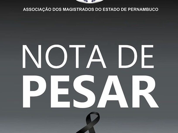 imagem de capa - Nota de Pesar - Magistrado Emmanuel Santos Junior